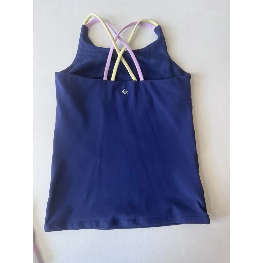 Athleta Girl Old Navy Size M 8-10 Cropped Tank Tops Sports Bra Lot of 3